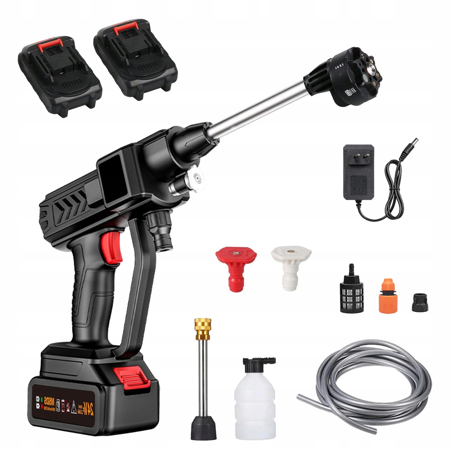 Sada Akumulátorové Tlakové Myčky S Nádobou Každodenní Příslušenství