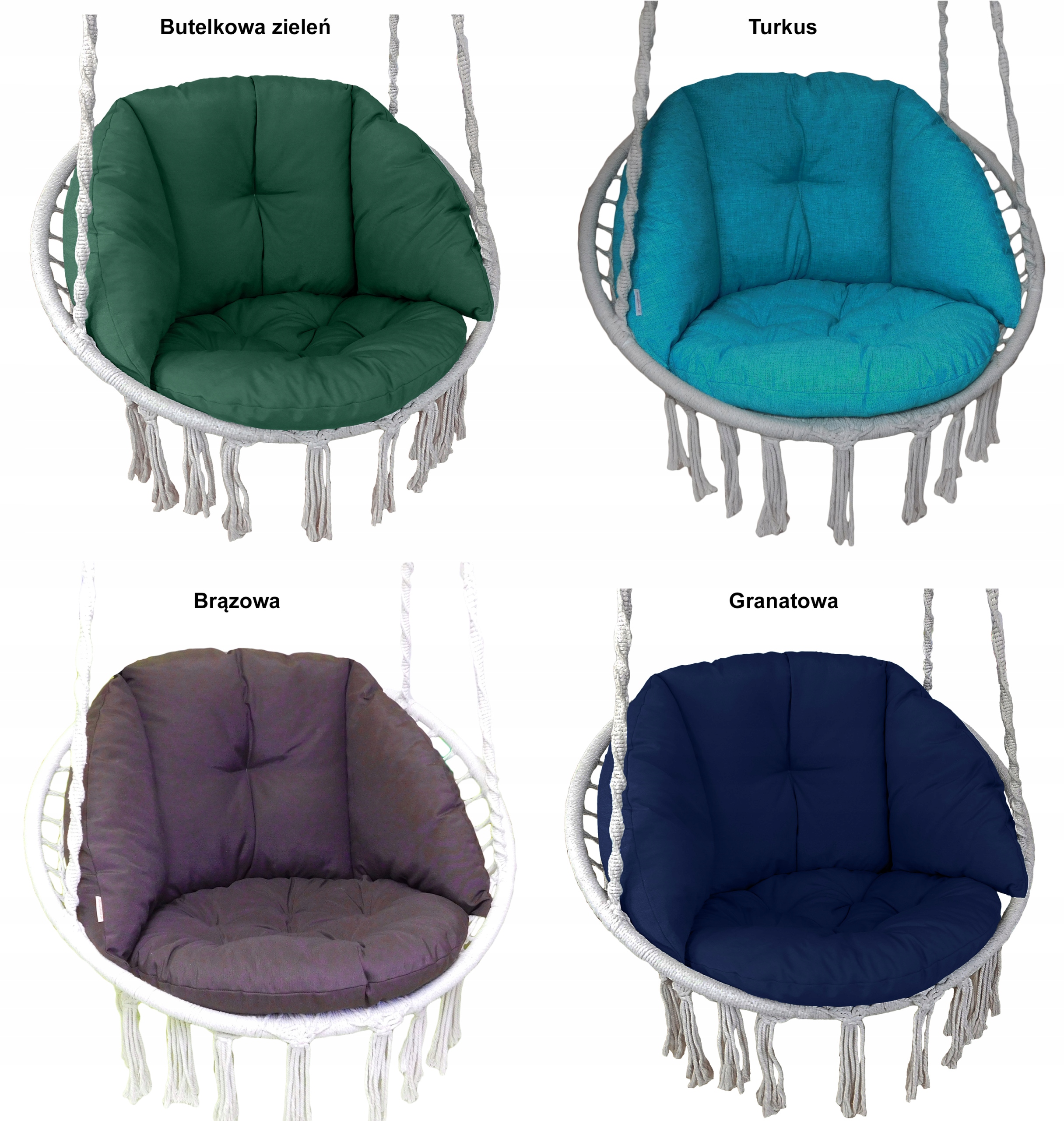 PODUSZKA NA HUŚTAWKĘ BOCIANIE GNIAZDO BOHO POLSKA Linia Boho