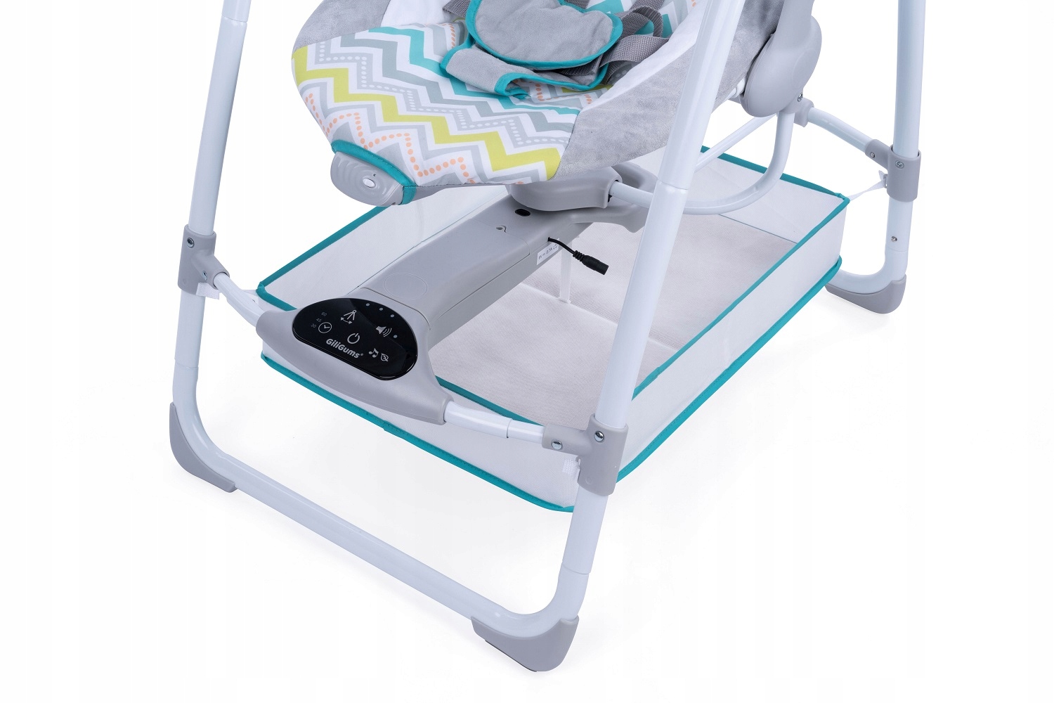 GiliGums HUŚTAWKA BUJACZEK TULI LULI do 9kg MELODIE, WIBRACJA Waga dziecka 3 - 9 kg