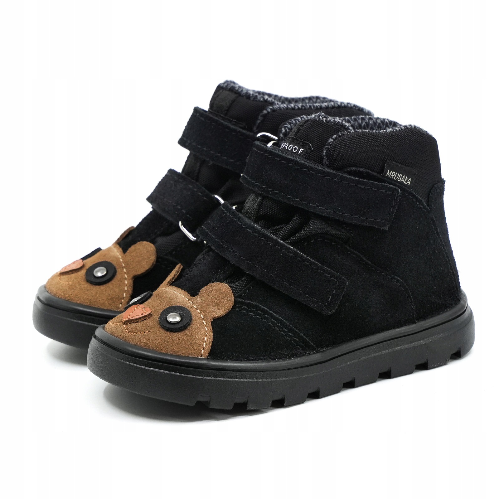 Mrugała Andy 6380/6-93 Bear Black Trzewiki Przejściowe Z Membraną R 33