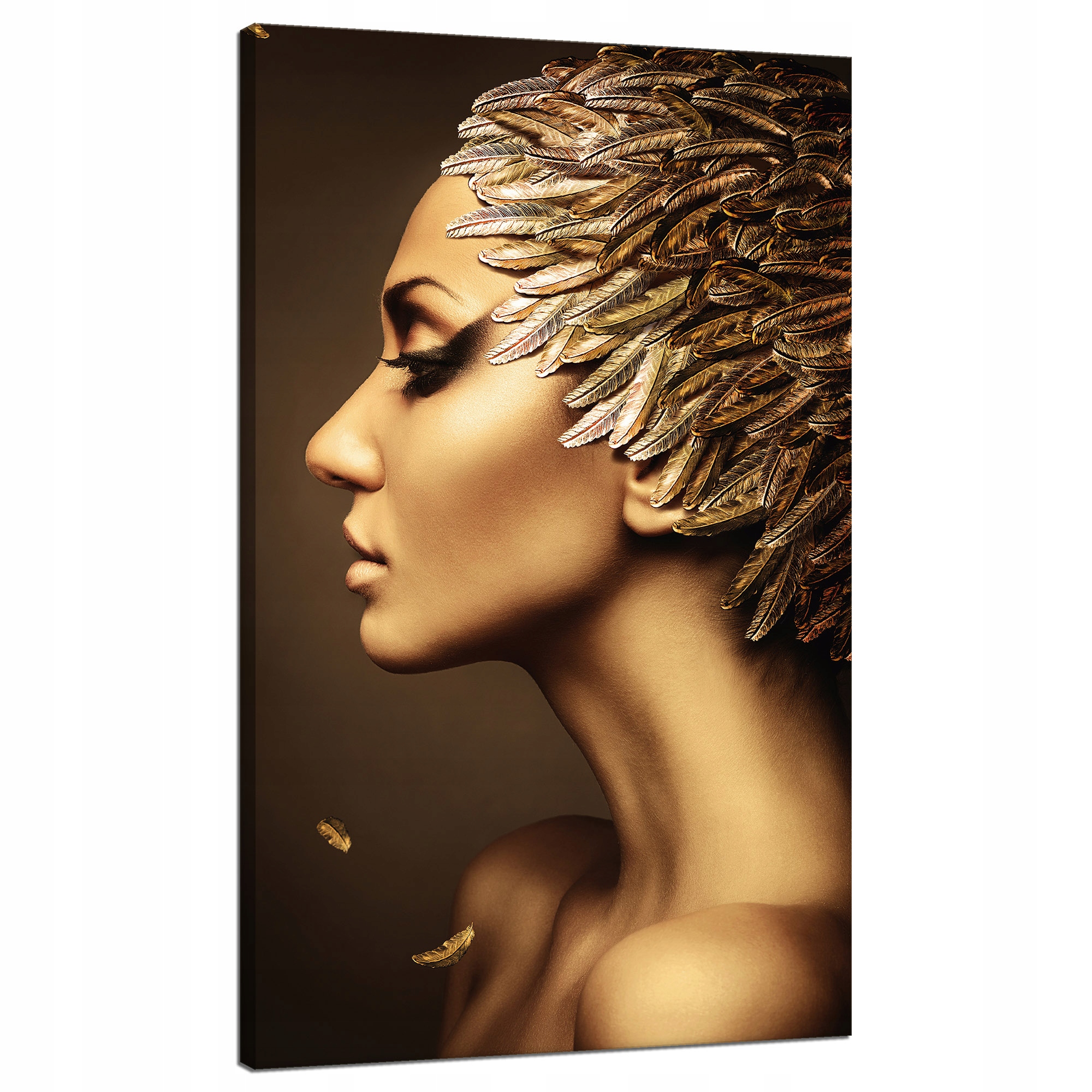 Obraz na plátně Profil Zlaté ženy Moderní styl 70x120 cm