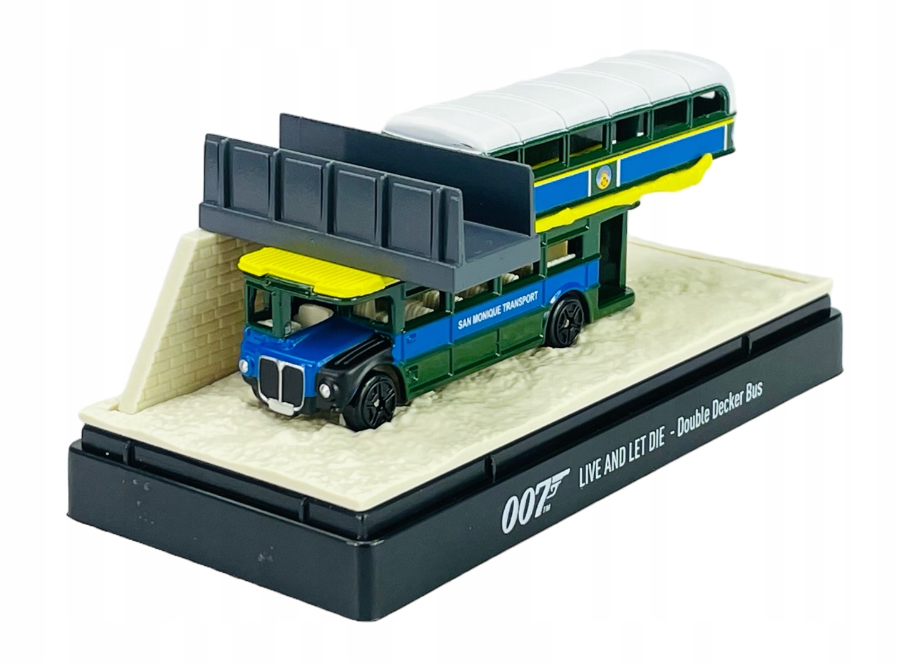 Motormax Double Decker Bus James Bond Collection 1:64 Nový Kovový Model