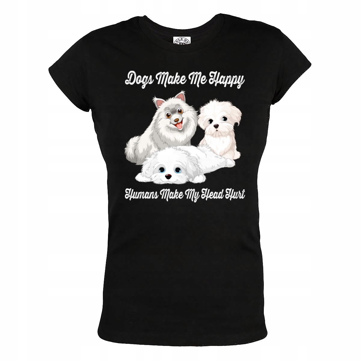 

Damska Koszulka Pies Psy Z Psem Dogs Make Me Happy