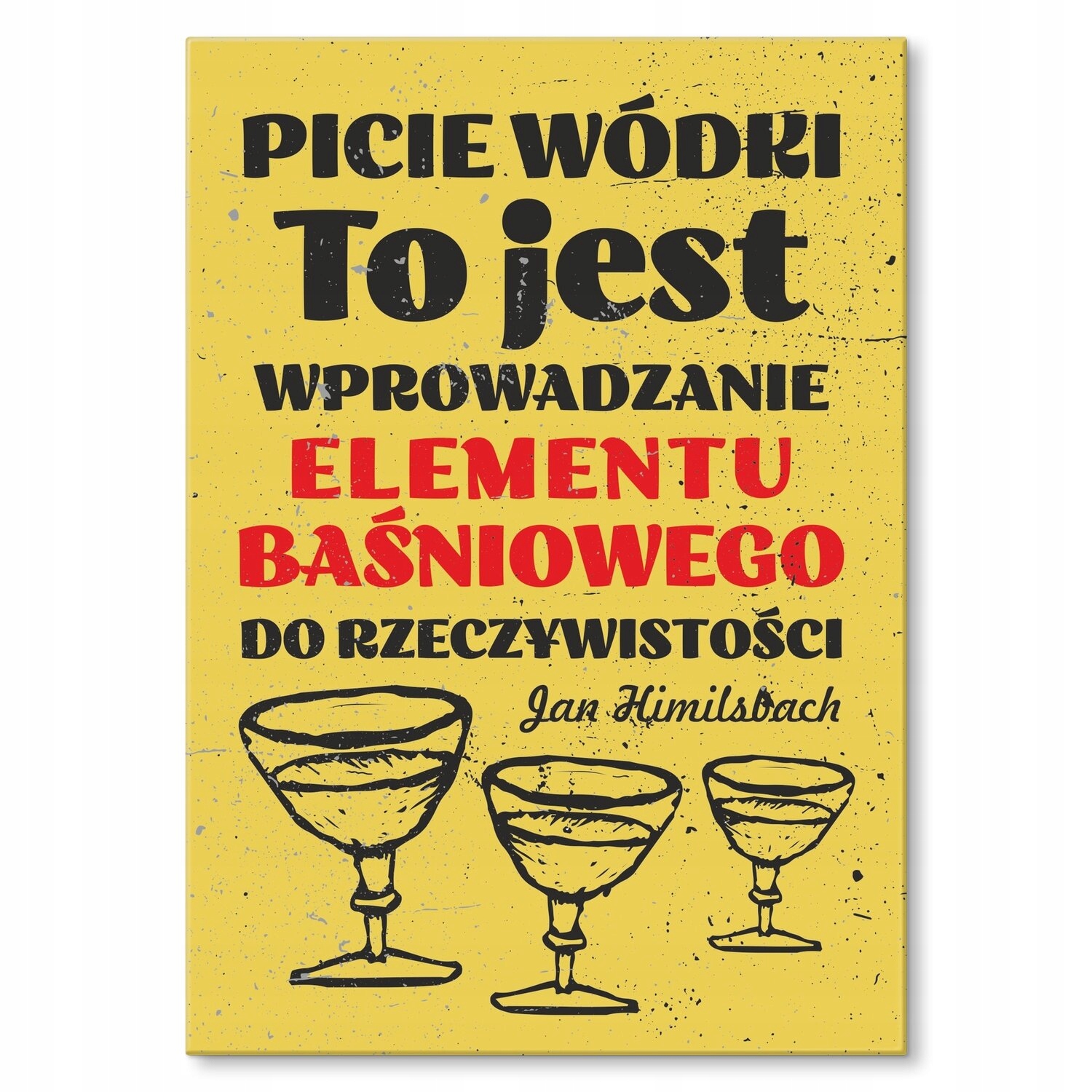 Kovový plakát Pití vodky Dárek 22 x 31 cm