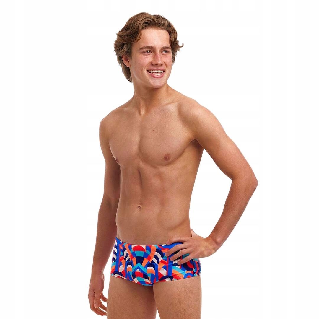 Kąpielówki chłopięce spodenki bokserki szybkoschnące Funky Trunks R.140