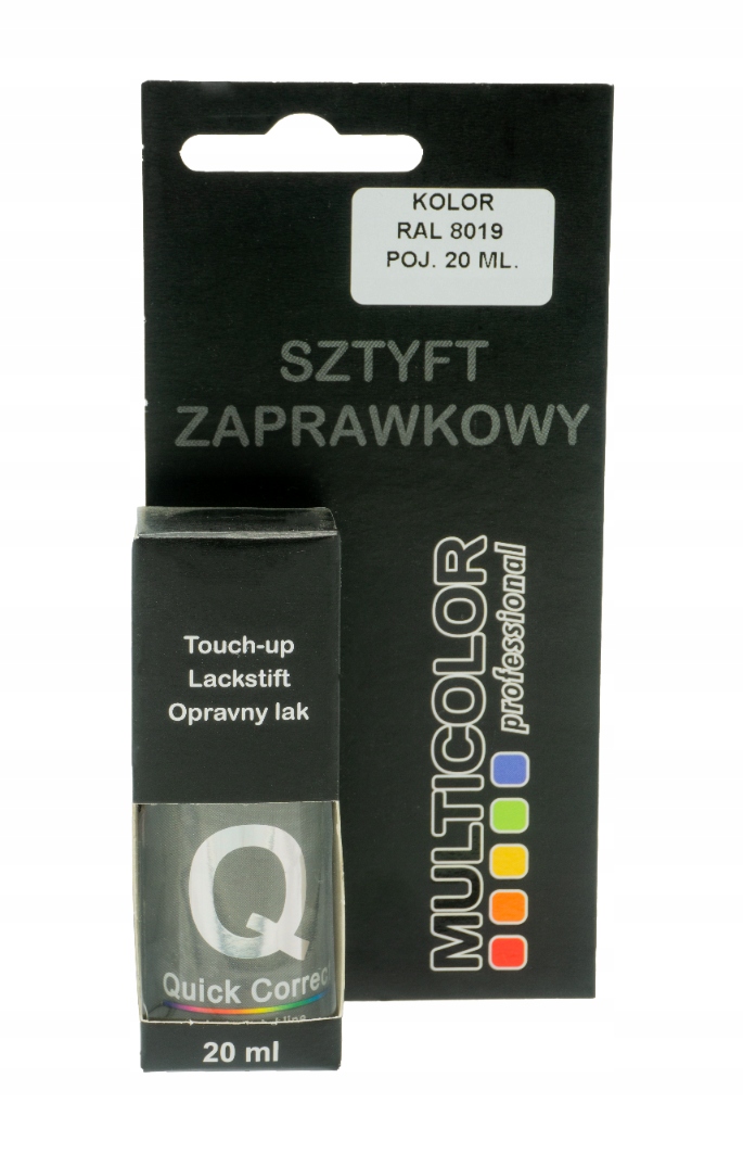 Lakier Sztyft Zaprawkowy Ciemny Brąz Ral 8019 20ML