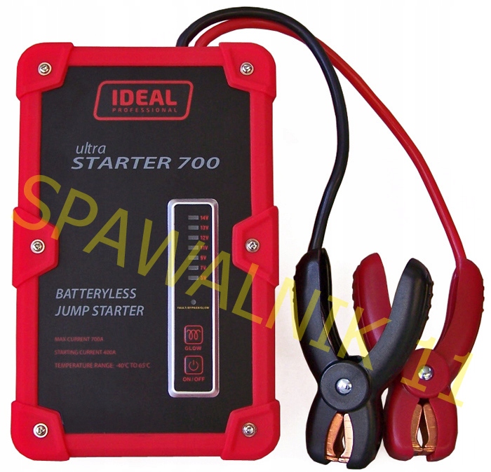 Запуск стартера BOOSTER Ideal UltraSTARTER 700