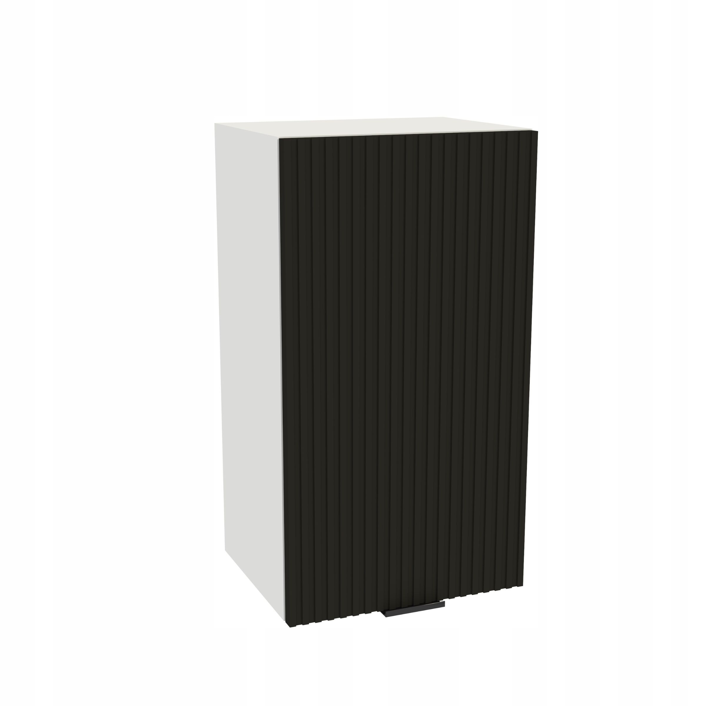 Horní kuchyňská skříňka 40/72 Vigo korpus Bílá přední strana Ryfla Černá Mat