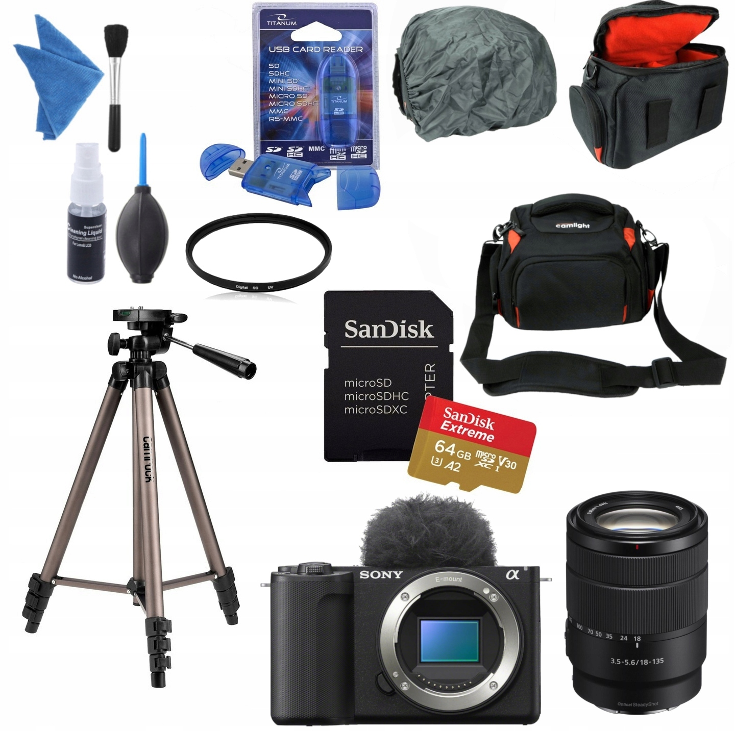 Aparat Sony ZV-E10 II (body) 18-135 MM (SEL18135) (oem) Akcesoria