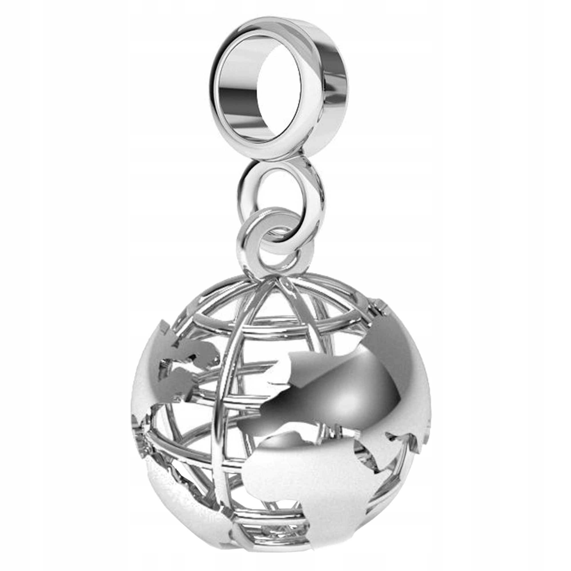 

Charms Zawieszka Ażurowy Globus srebro 925