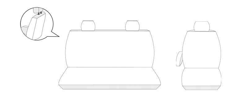 Pokrowce P3 dedykowane do FORD TRANSIT CUSTOM Producent Auto-dekor