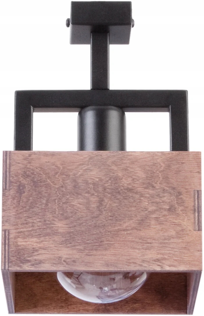 Stropní svítidlo industriální bodová černá hnědá do obývacího pokoje Sigma