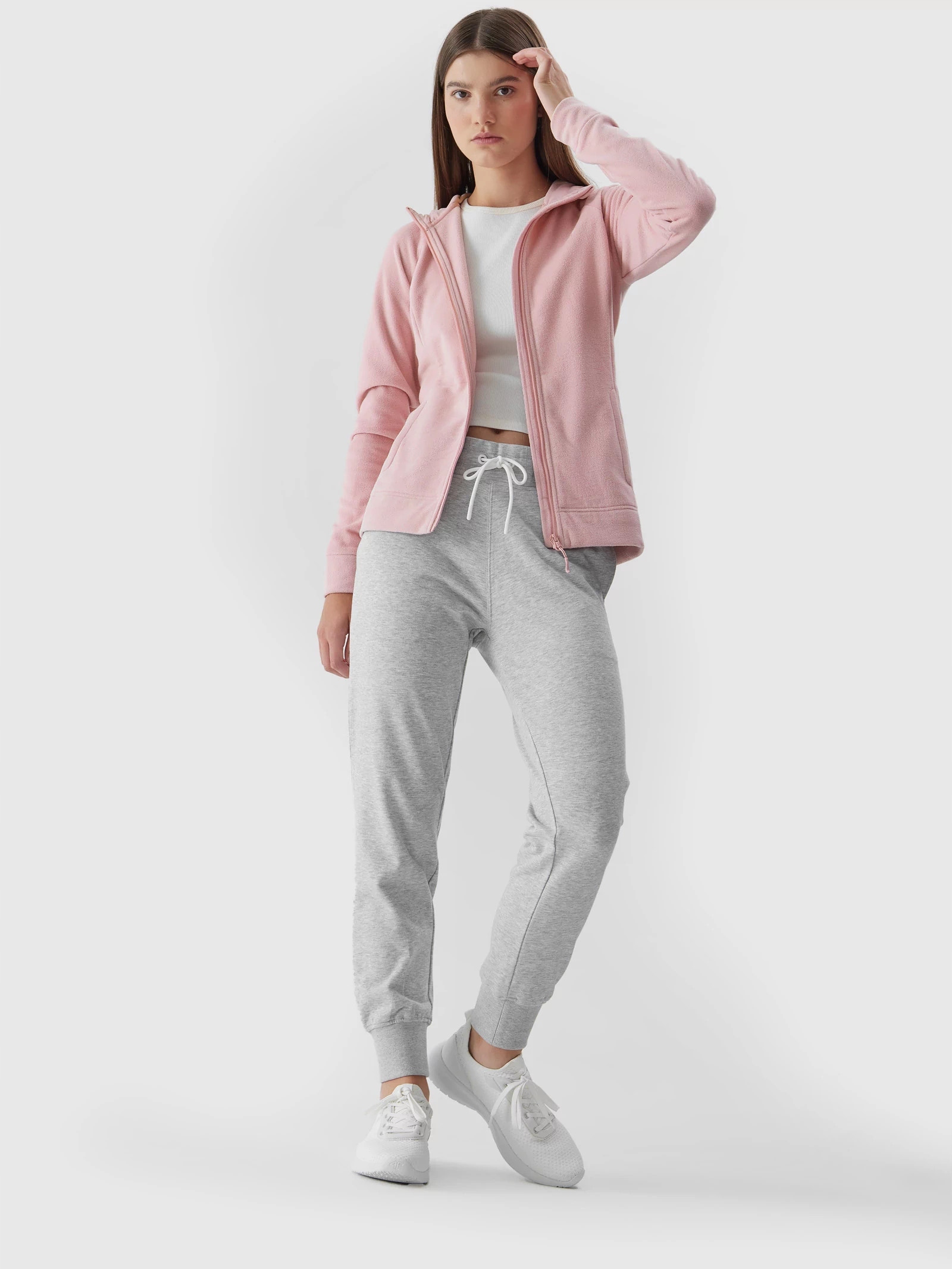 POLAR DAMSKI 4F BLUZA ROZPINANA Z KAPTUREM Rozmiar XS