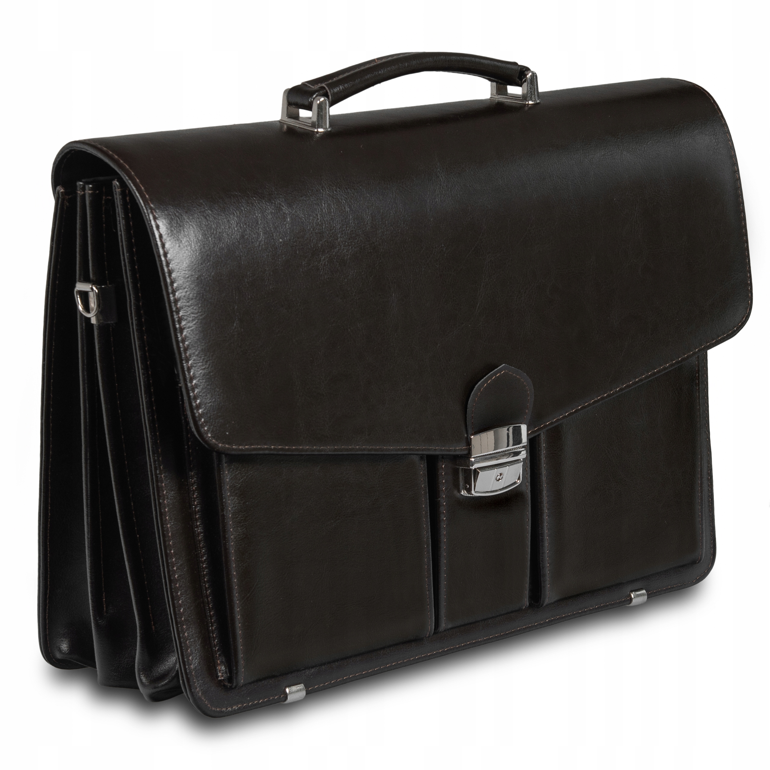 Pánská aktovka Aktovka Přírodní Kůže TS02 čokoláda