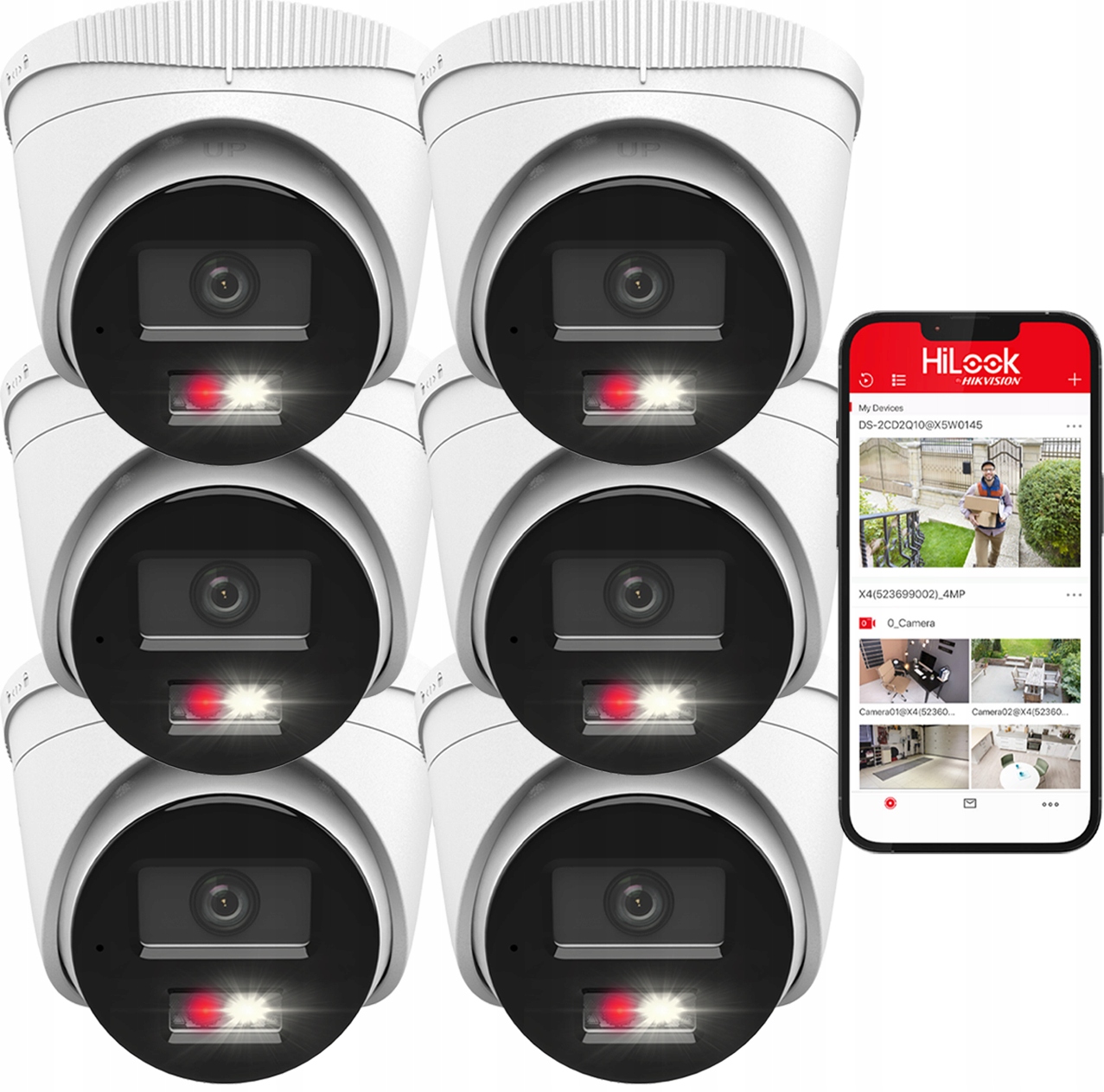 4Mpx Ip kamera 6x IPCAM-T4-30DL HiLook Vonkajšia PoE Hybrid Light