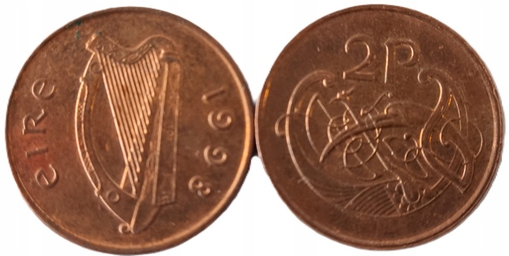 2 pensy (1971) Irlandia - Harfa Ptak