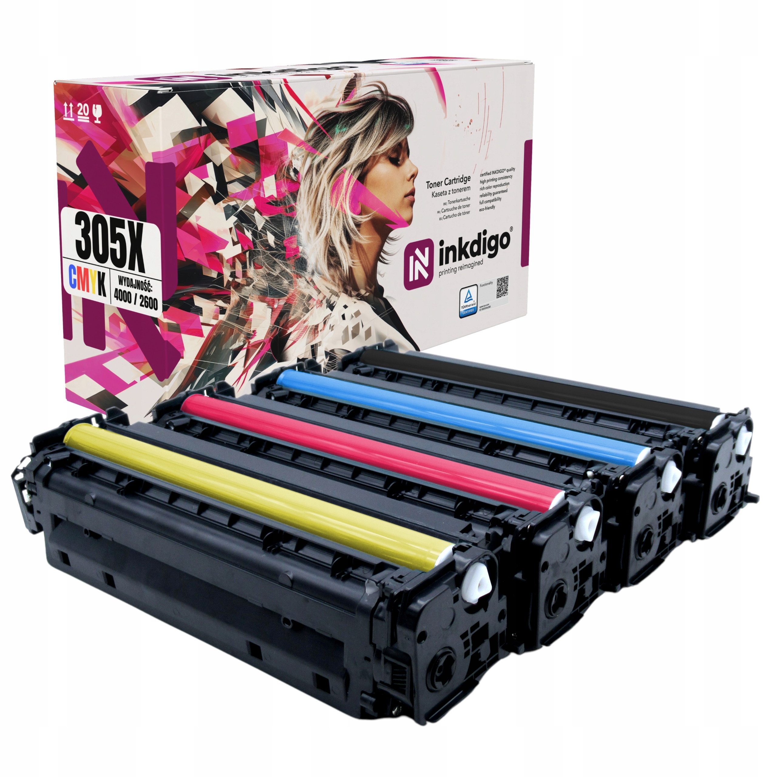 Tonery CE410X-413A pro tiskárnu Hp M451dn M451dw