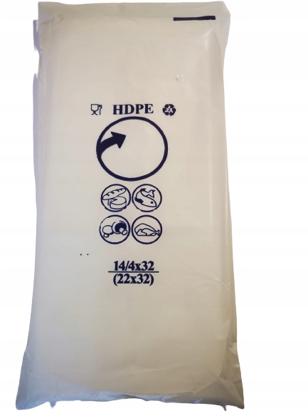 

Woreczki foliowe Hdpe 14/4/32cm (22/32cm) 800 szt.
