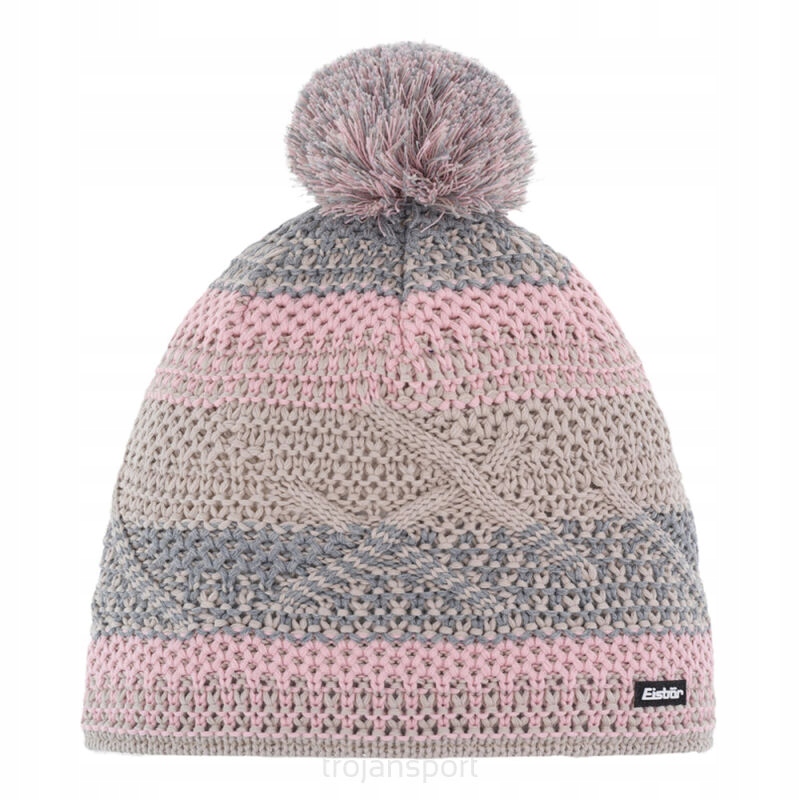 Czapka Eisbar Brock Pompon Mu Silver Pink 30759 133