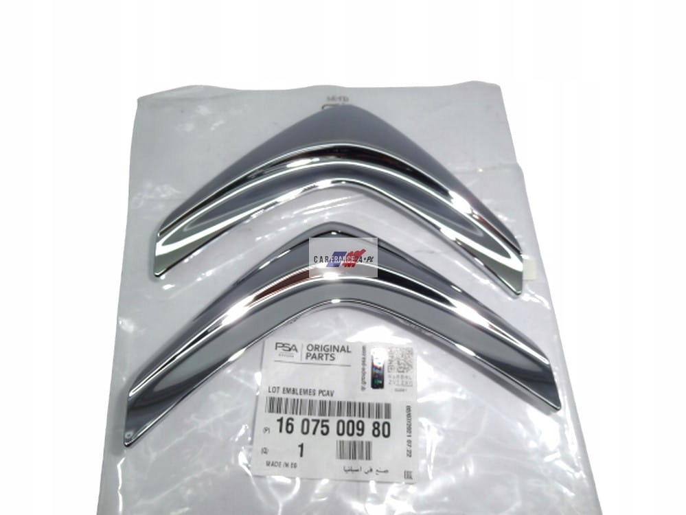 Emblemat 1607500980 Citroen C3 II DS3 Nowy Oryginał