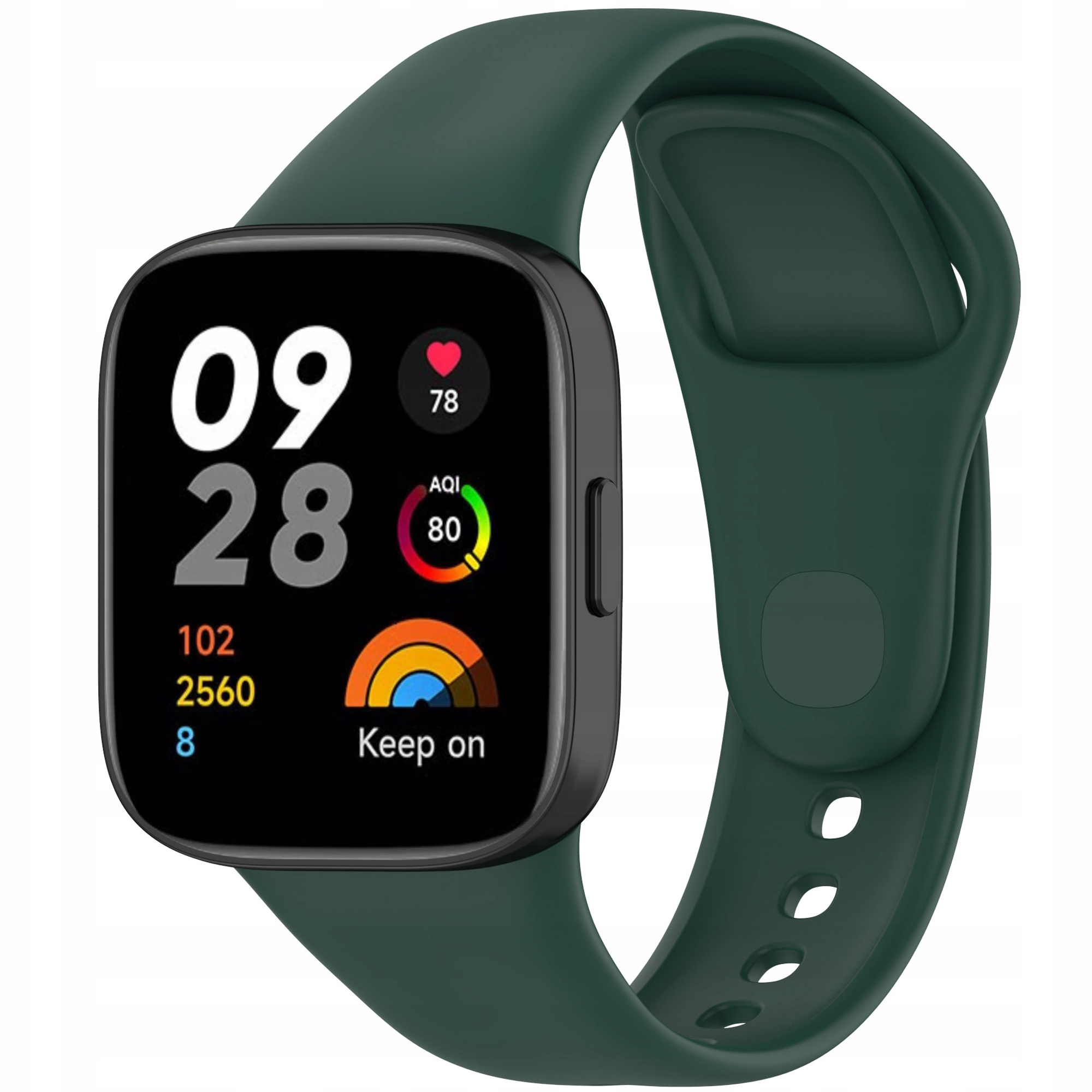 PASEK SILIKONOWY OPASKA BRANSOLETA DO XIAOMI REDMI WATCH 3 - ZIELONY