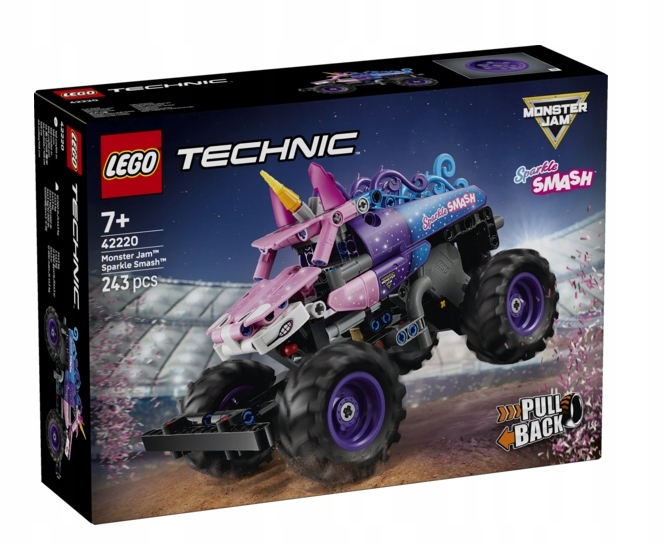 Lego 42220 Technic Monster Jam Sparkle Smash S Pohonem Typu Pull-back