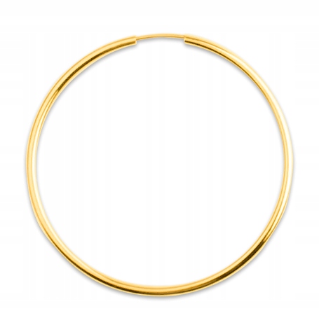 

Złoty Duży Kolczyk Kółko Koło 333 Ring 30 mm