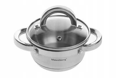 

Klausberg Garnek mini nierdzewny z pokrywą 0.5 L