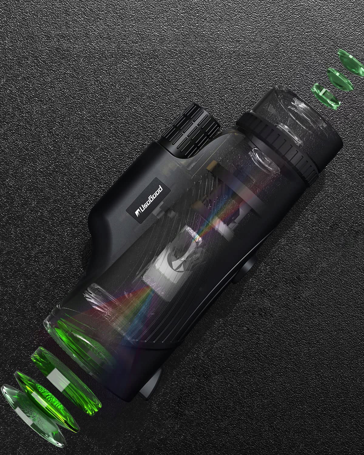 LORNETKA 10x42 SURVIVAL DZIEŃ NOC MYŚLIWSKA BAK-4 AT33 Szkło w pryzmatach BaK-4