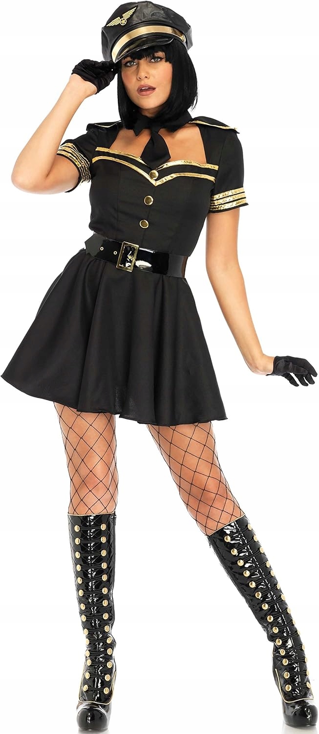 Dámský kostým Flirty Flight Captain Leg Avenue – pilotka a kostým, S