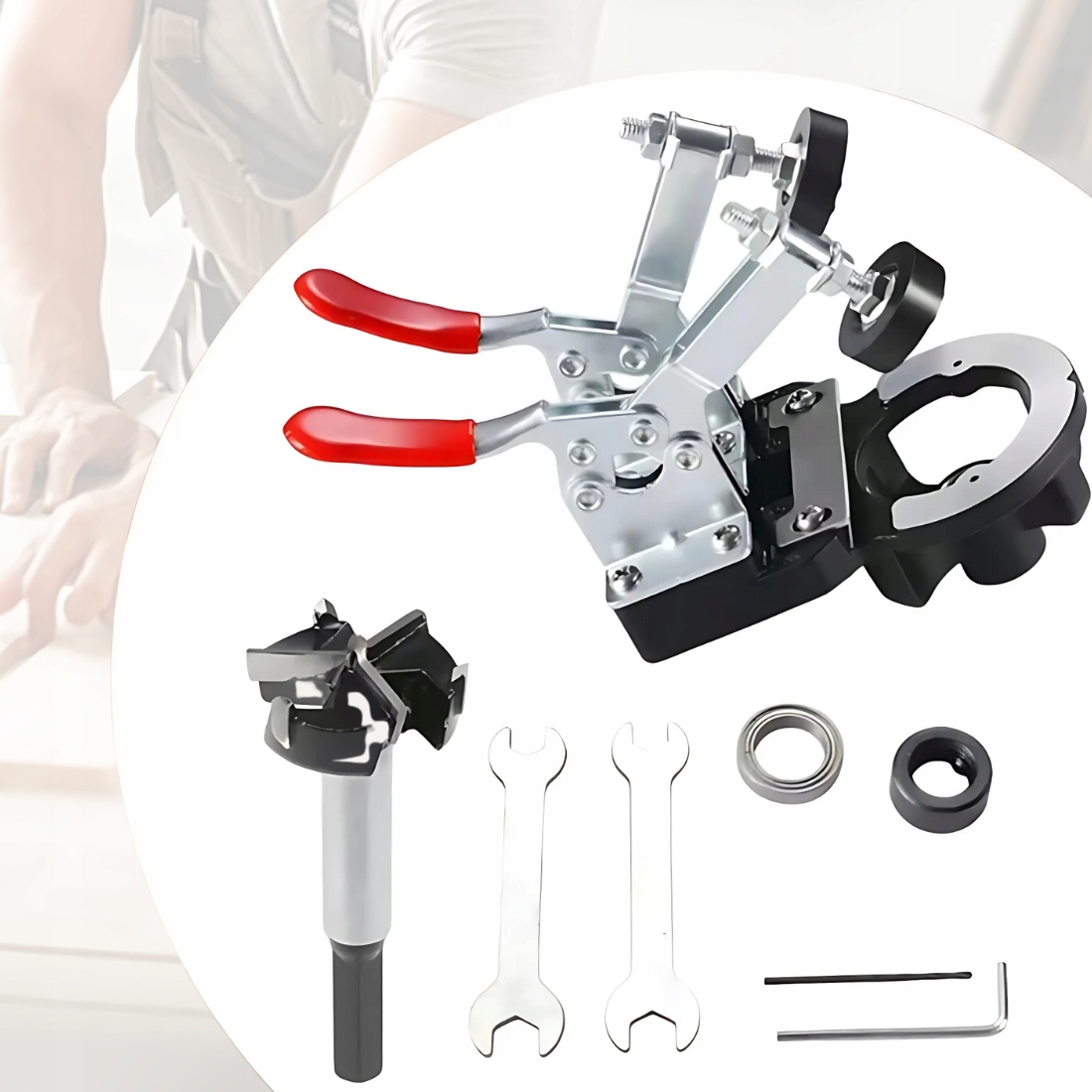 Szablon Do Wiercenia Otworów Pod Zawias 35MM Znacznik Zawiasu Zamek Meblowy