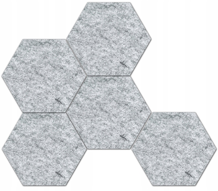 

Panele Ścienne Hexagon Samoprzylepne Filcowe 3D