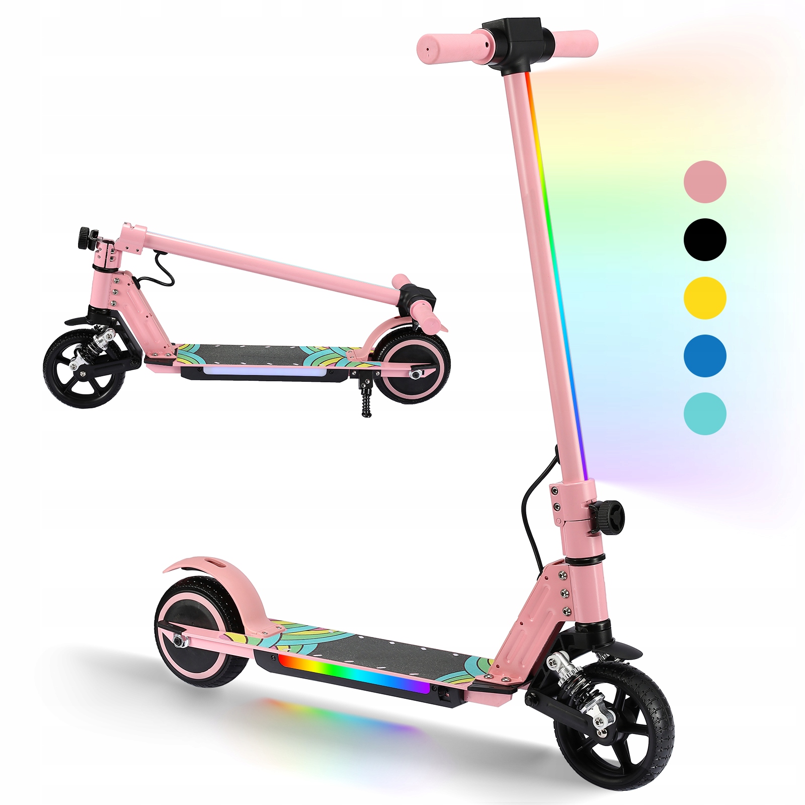 Simate S5 Składana hulajnoga elektryczna dla dzieci 6.3cala 14km/h 130W max 70kg Led