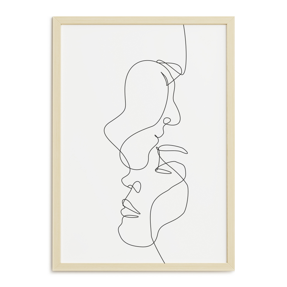 

Plakat Nowoczesny A4 Jedna Linia Para Miłość Love