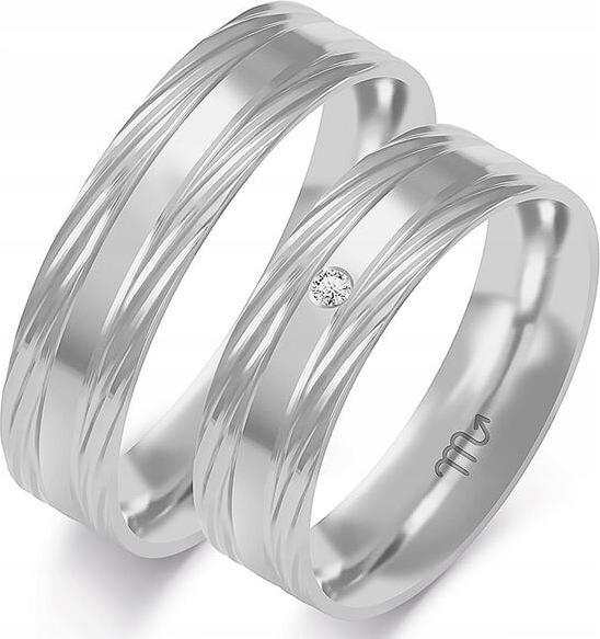 Obrąčka z bílého zlata snubní 585 vel. 23 24 25 originální pánská dámská