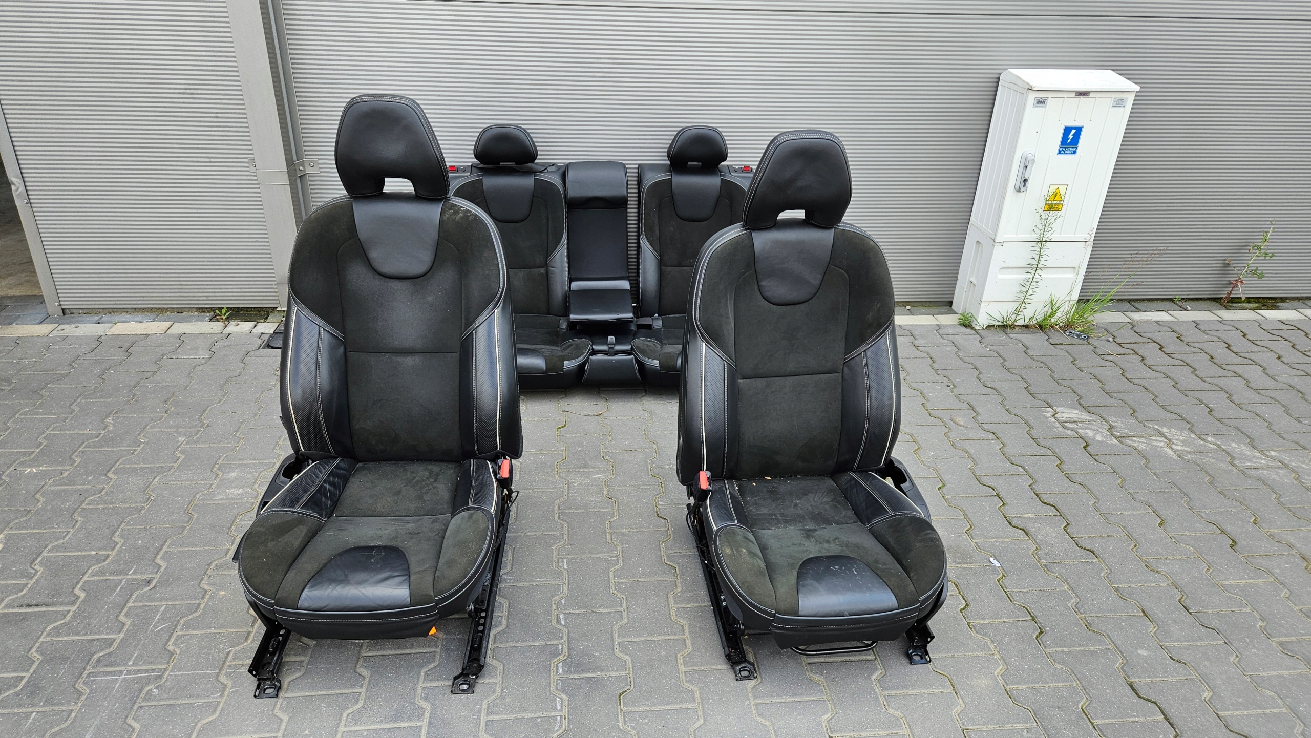 Sitze Sitz Sitz heck KOMPLET Halbleder VOLVO V40 II RDESIGN R-DESIGN