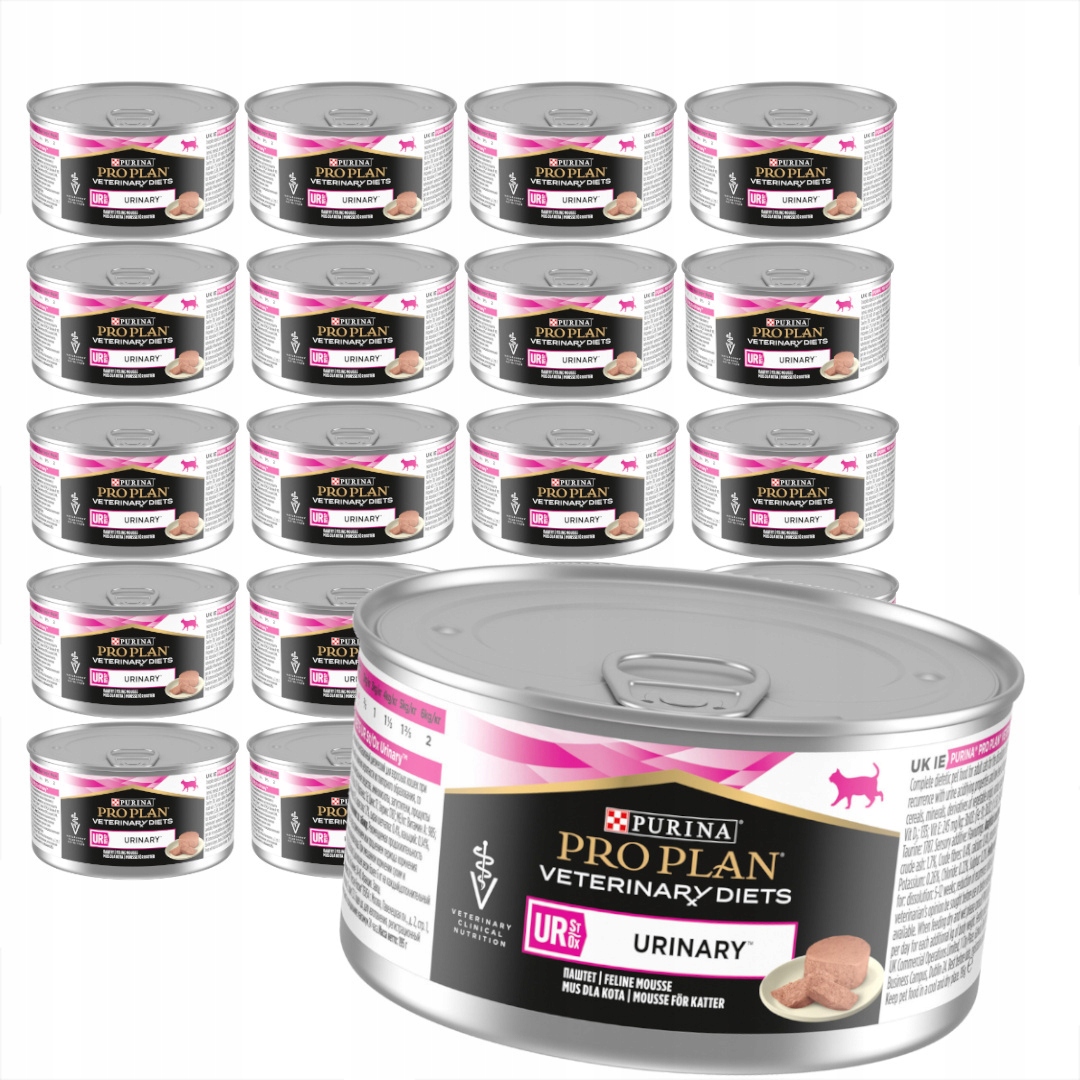 Purina Pro Plan Veterinary Diets Urinary 24x195g Mokré Krmivo Pro Kočky Mus