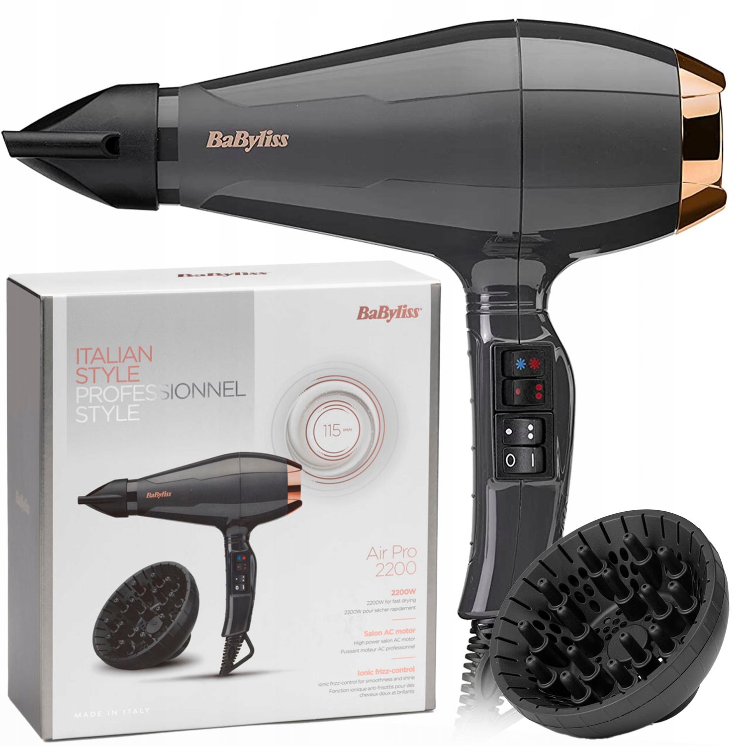 Vysoušeč Vlasů Babyliss 6719DE 2200W Černý
