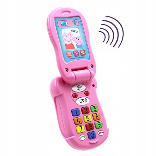 Peppa Pig PP06 Peppa's Flip & Learn Toy Phone for Kids-Interactive Learning