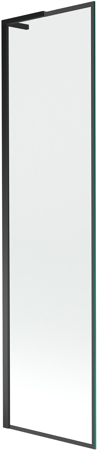 Mexen Next L vanová zástěna 1-křídlová 50 x 150 cm, černý vzor, černá 895