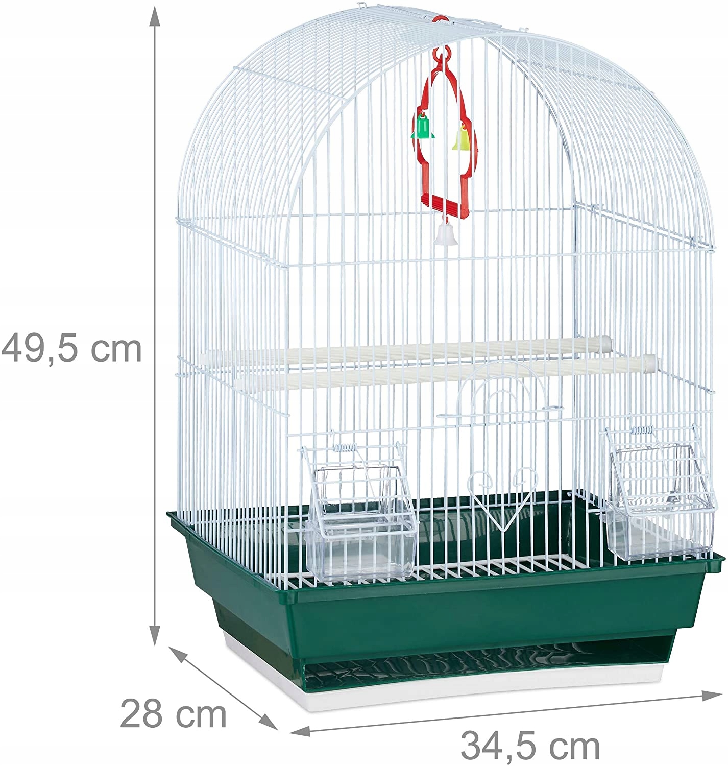Klec Pro Ptáky Voliéra Relaxdays 34,5 x 28 x 49,5 cm vícebarevná