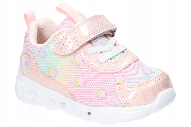 BUTY SPORTOWE DZIECIĘCE AMERICAN CLUB ADIDASY NA RZEP ŚWIECĄCE LED R 23