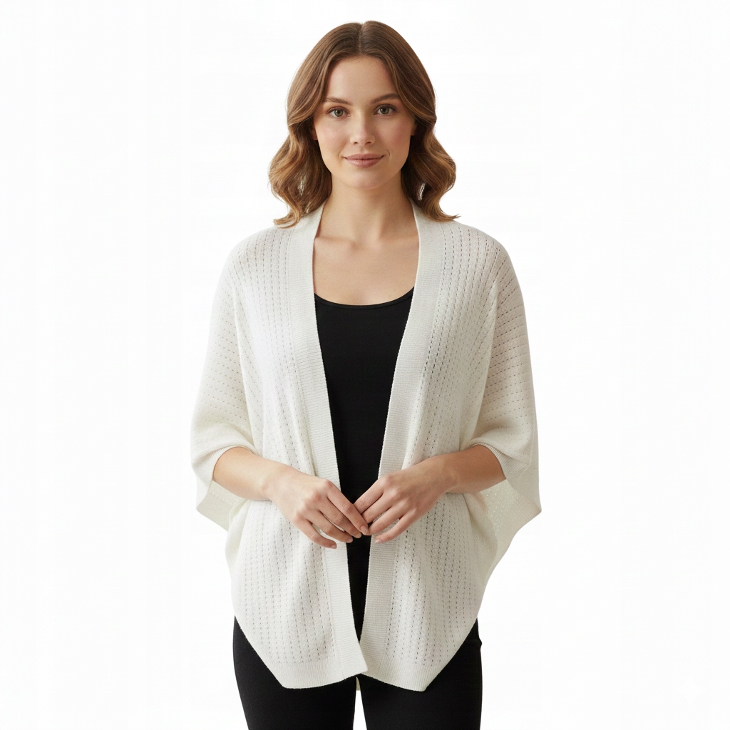 s.Oliver Red Label Białe Ponczo, One Size