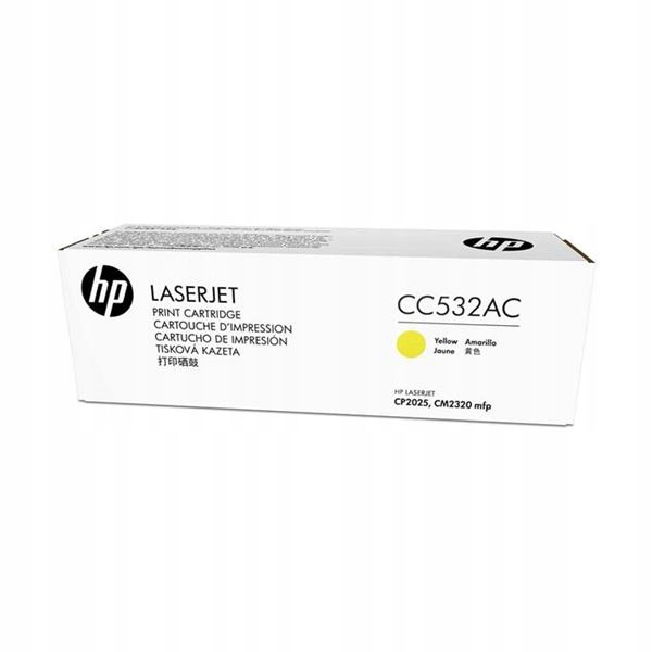 Originální žlutý toner Hp Color LaserJet CP2025, CM2320 (304AC CC532AC)