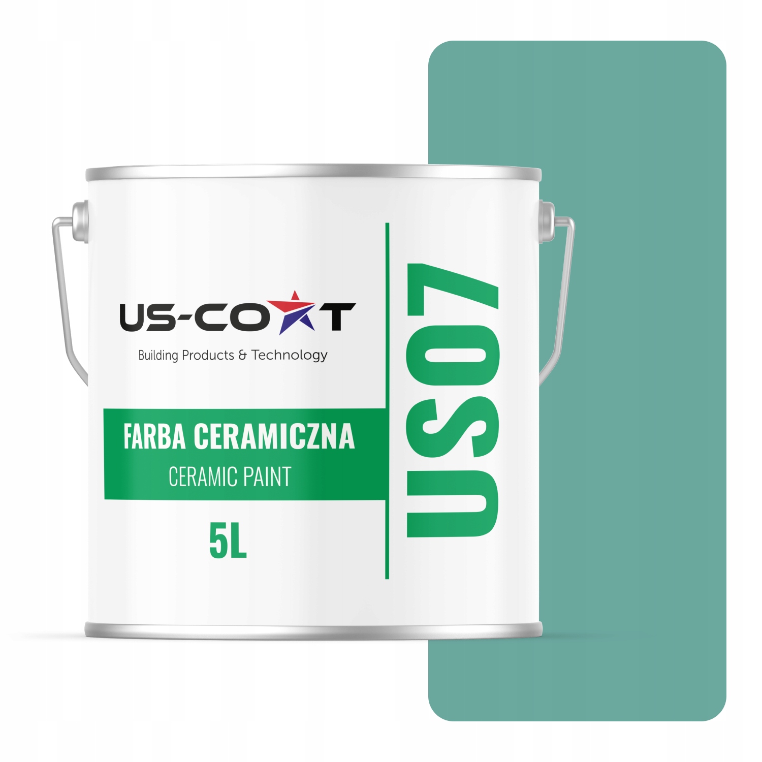 Keramická Farba Na Stenu Mätová Tmavá H1533 5L Matná Na Stropné Steny