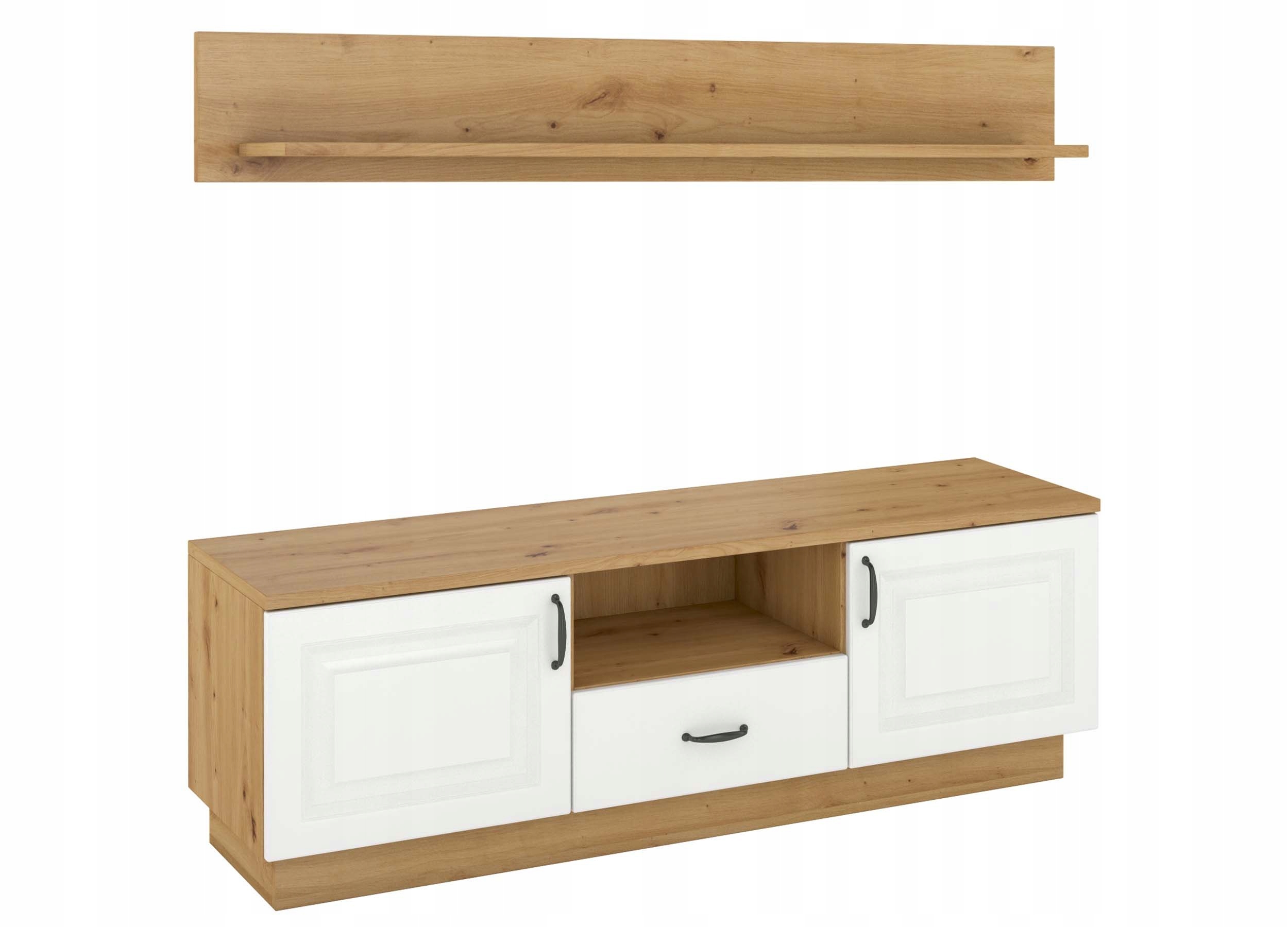 Skříňka Na Tv Stolek S Poličkou Flawia, Bílá