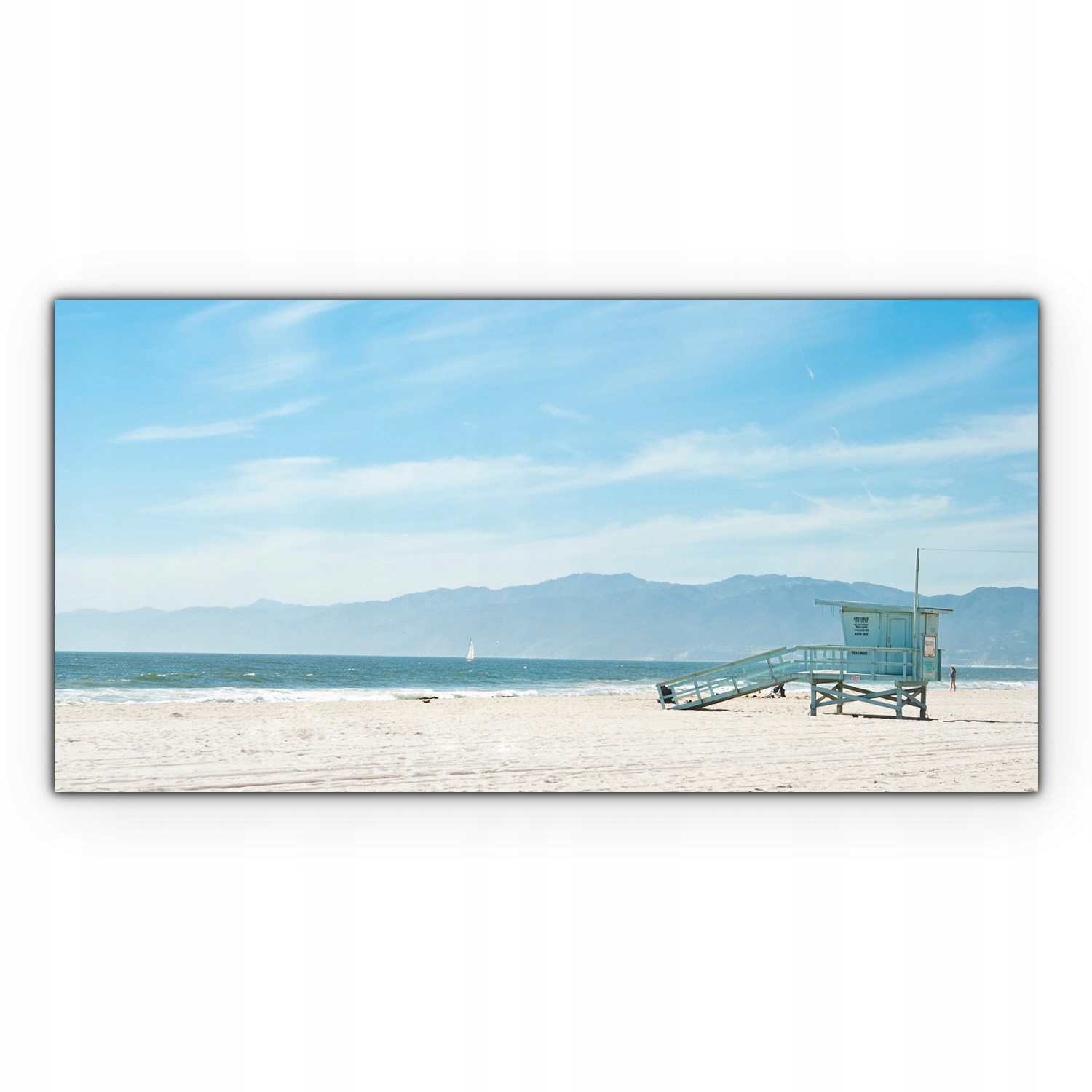 

Obraz płótno canvas 140x70 Wenecja Plaża Ratownik