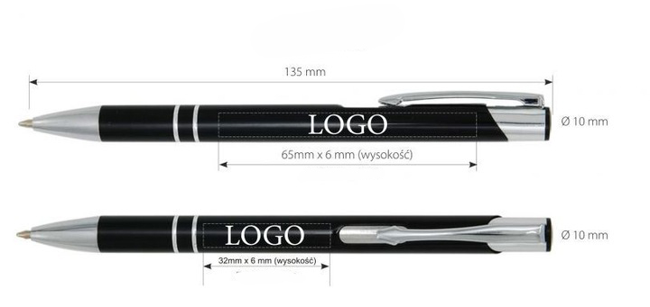 Długopis automatyczny niebieski Cosmo + Grawer Twoje LOGO (1 SZT) Kod producenta C-01