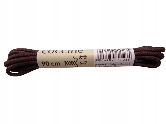 

Sznurowadła brązowe cienkie woskowane 90 cm gr. 2
