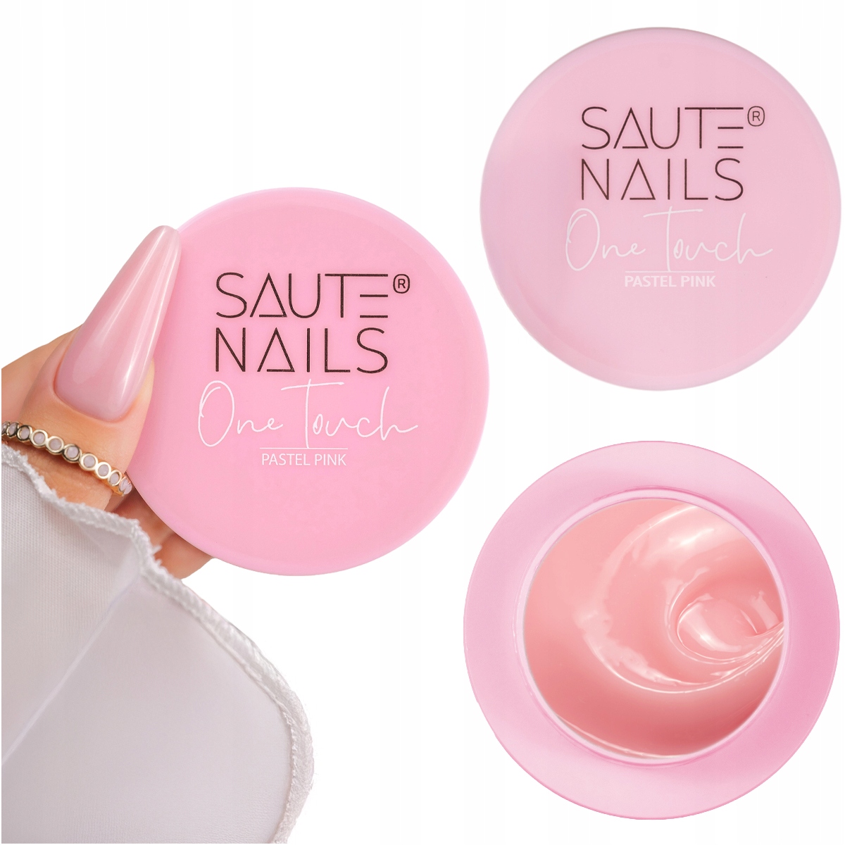 Saute Nails Stavební Gel na nehty One Touch 30 g Pastel Pink